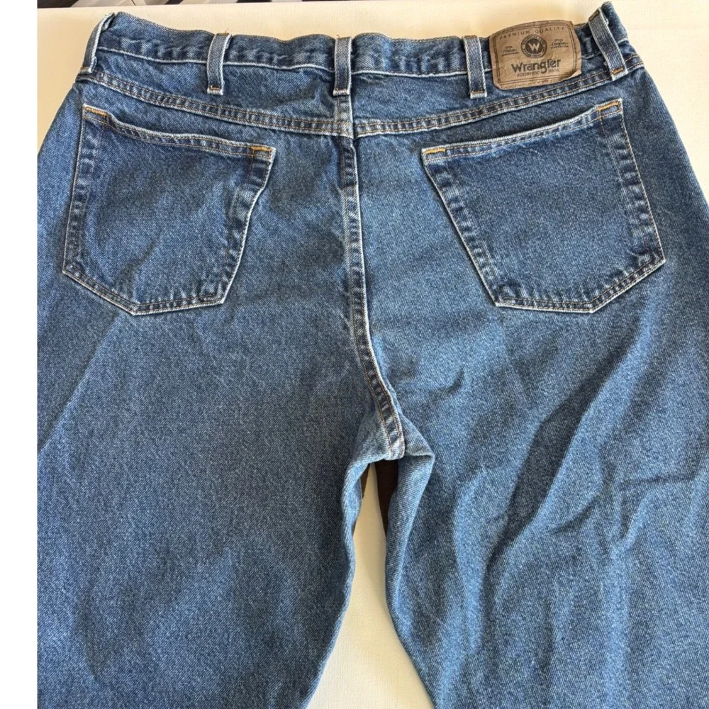 Wrangler ATG Upland Pants Men's 38x30 Denim Jean Rugged Gear Brush Guard Hunting